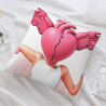 Coussin Décoratif en Peluche Ange Coquin - Okomall
