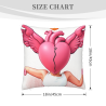 Coussin Décoratif en Peluche Ange Coquin - Okomall