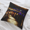 Housse de Coussin en Peluche avec Lumière Chaude et Figures - Okomall