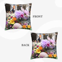 Coussin floral et architectural - Okomall