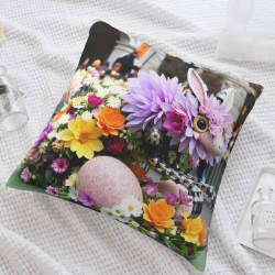 Coussin floral et architectural - Okomall