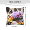 Funda de Almohada Floral y Arquitectónica - Okomall