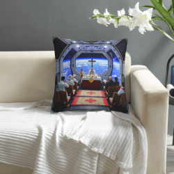 Funda de Almohada de Peluche para Oración Sagrada - Okomall