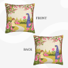 Funda de Almohada de Peluche de Niña Linda - 18x18 pulgadas
