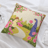 Housse de Coussin en Peluche Fille Mignonne - 18x18 pouces