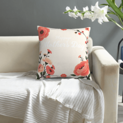 Blumen-Plüsch-Kissenbezug - Okomall Wohnraumdekoration