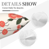 Housse de coussin en peluche à motif floral - Décoration intérieure Okomall
