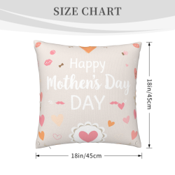 Copri-Cuscino in Peluche con Motivo Floreale - 45x45 cm