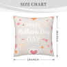 Copri-Cuscino in Peluche con Motivo Floreale - 45x45 cm