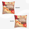 Housse de coussin en fausse fourrure à motifs floraux romantiques - Okomall