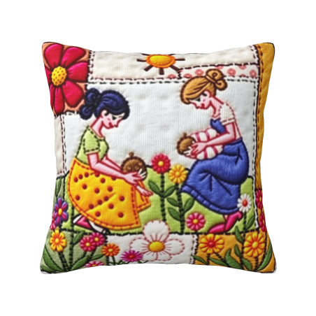 Funda de Almohada Esponjosa de Niña de Campo Encantadora - Okomall