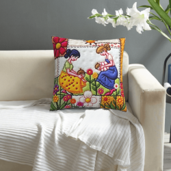 Funda de Almohada Esponjosa de Niña de Campo Encantadora - Okomall