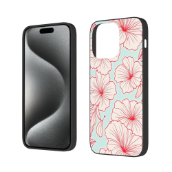 iPhone 15/Pro/Max Red Floral Phone Case - okomall