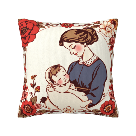 Housse de coussin Vintage Country Girl - Okomall