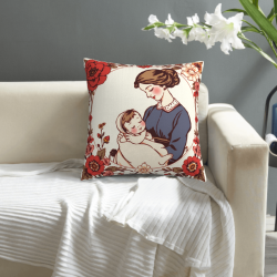 Housse de coussin Vintage Country Girl - Okomall