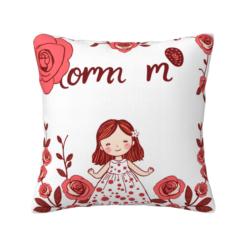 Dreamy Floral Plush Pillow Cover - Okomall
