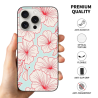 iPhone 15/Pro/Max 红色花卉手机壳 - okomall