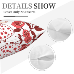Dreamy Floral Plush Pillow Cover - Okomall