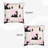 Coperta per Cuscino in Peluche a Silhouette Romantica - Okomall