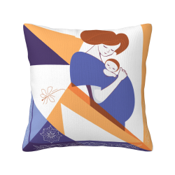 Geometrisches abstraktes Kissen – Okomall