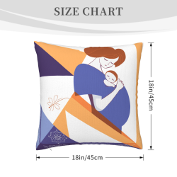 Geometrisches abstraktes Kissen – Okomall
