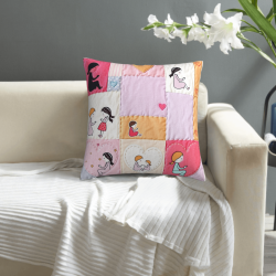 غطاء وسادة فروي لطيف - 45 × 45 سم | OKOMALL