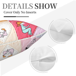 غطاء وسادة فروي لطيف - 45 × 45 سم | OKOMALL
