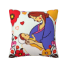 غطاء وسادة فروي بنمط زهور إبداعي - Okomall