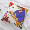 Coussin en Peluche à Motif Floral Créatif - Okomall