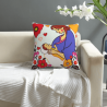 Coussin en Peluche à Motif Floral Créatif - Okomall