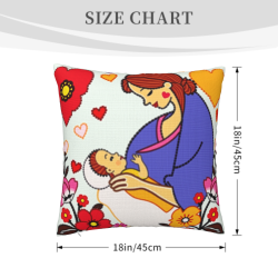Coussin en Peluche à Motif Floral Créatif - Okomall