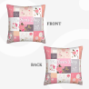 Housse de Coussin en Peluche à Motif Floral - Okomall