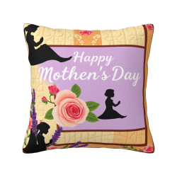 Coussin Décoratif avec Portrait de Dame Vintage Élégant - Okomall