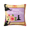 Coussin Décoratif avec Portrait de Dame Vintage Élégant - Okomall