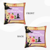 Coussin Décoratif avec Portrait de Dame Vintage Élégant - Okomall