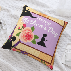 Coussin Décoratif avec Portrait de Dame Vintage Élégant - Okomall