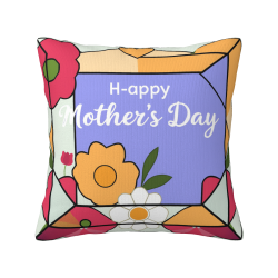 Housse de Coussin en Peluche Florale Créative - Okomall