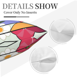 Creative Floral Plush Pillow Cover - Okomall
