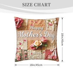 Funda de Almohada de Felpa Floral Vintage - Okomall