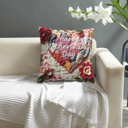 Romantico Coperchio Cuscino Floreale in Velluto - 45x45 cm