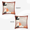 Funda de Almohada de Peluche con Patrón Floral de Pájaros - Okomall