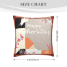 Coussin avec motif double oiseau et fleur en peluche - Okomall