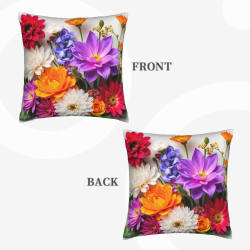 Coussin Décoration Florale Douce et Vif - Okomall
