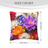 Coussin Décoration Florale Douce et Vif - Okomall