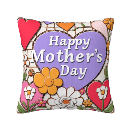 Funda de Almohada Floral de Peluche Vintage - Okomall
