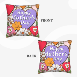 Funda de Almohada Floral de Peluche Vintage - Okomall
