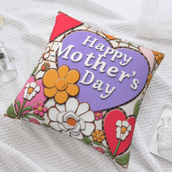 Housse de Coussin Floral en Peluche Vintage - Okomall