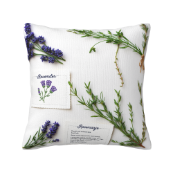 Funda de Almohada Fluffy Campo de Lavanda - Okomall
