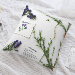 Funda de Almohada Fluffy Campo de Lavanda - Okomall
