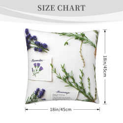 Housse de Coussin Fluffy Champ de Lavande - Okomall